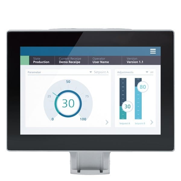 SIEMENS - SIMATIC HMI MTP1200 Unified Comfort PRO Neutral Front Vorbereitet für Standfu...