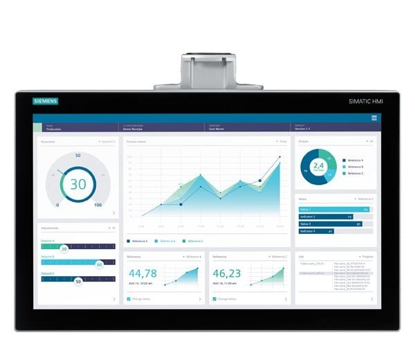 SIEMENS - SIMATIC HMI MTP2200 Unified Comfort PRO Vorbereitet für Tragarm ohne Erweiter...