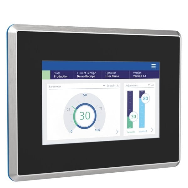 SIEMENS - SIMATIC HMI MTP700 Unified Comfort Hygienic hygienisch, neutrales Design IP69...