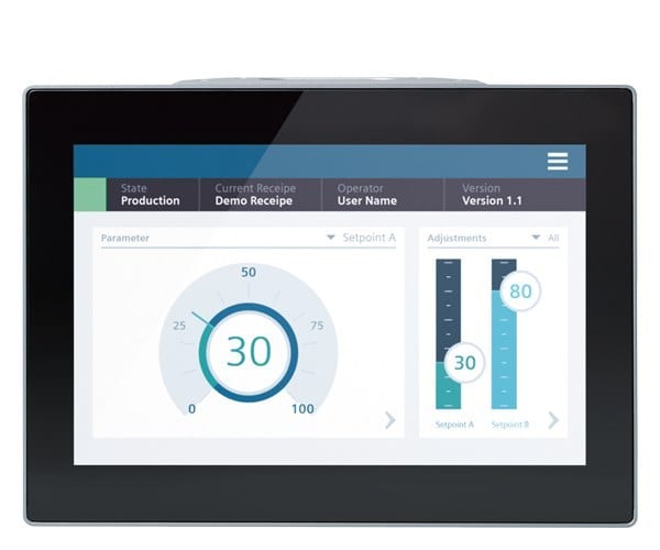 SIEMENS - SIMATIC HMI MTP1200 Unified Comfort PRO Neutral Front Vorbereitet für Tragarm...