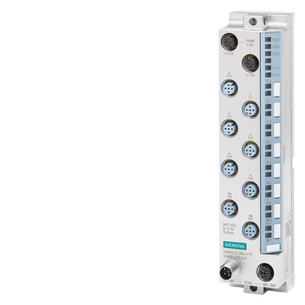 SIEMENS - SIMATIC ET 200eco PN AI 6xU/I + AIQ 2xU/I 8x M12