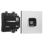 EKEY - ekey sLine Fingerprintset in Schwarz für Gira 106 Aluminium