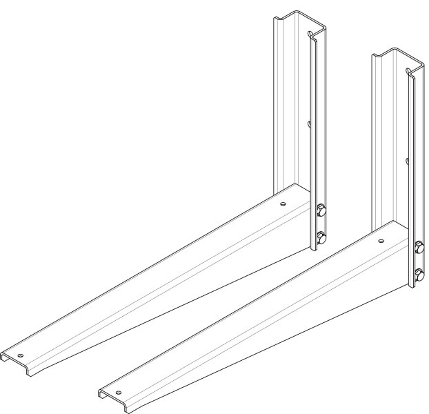 GLEN DIMPLEX - M Flex Air Wandschiene für horizontale Aufhängung