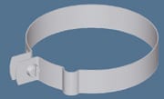 PRÖPSTER - Rohrschelle Alu mit Sicke D=1