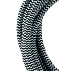 BAILEY - Textilkabel 3C 3M Schwarz/Weiß