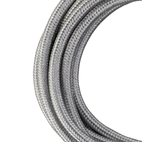 BAILEY - Textilkabel 2C 3M Metallic Silber