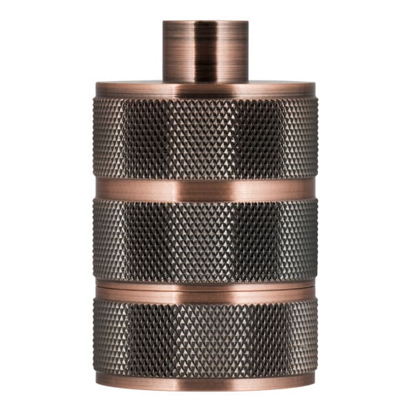 BAILEY - Fassung Alu Grid E27 Kopfer Antik