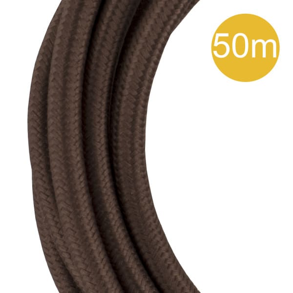 BAILEY - Textilkabel 3C 50M Braun