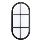 BAILEY - LED Wandleuchte Slim 20W 1350lm 4000K IK10 Oval Schwarz