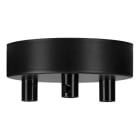 BAILEY - Deckendose Metall Schwarz Multikabel 3