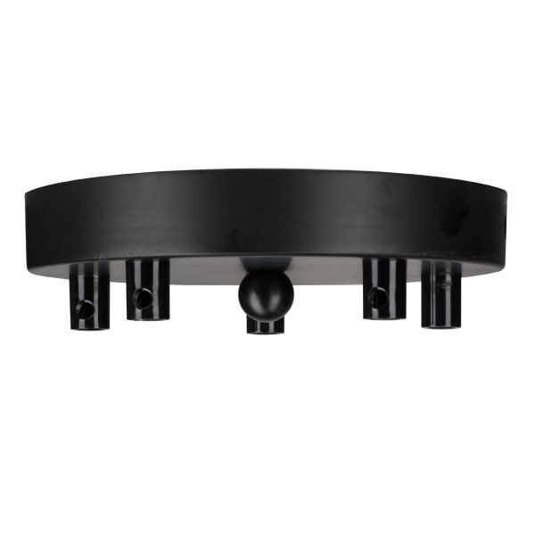BAILEY - Deckendose Metall Schwarz Multikabel 5