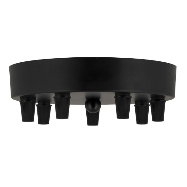 BAILEY - Deckendose Metall Schwarz Multikabel 7