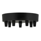 BAILEY - Deckendose Metall Schwarz Multikabel 7