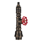 BAILEY - Fire Hose Pendelleuchte E27 Schwarz/Gold 1.3M Kabel Schwarz