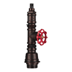 BAILEY - Fire Hose Pendelleuchte E27 Brown/Kopfer 1.3M Kabel Schwarz