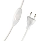 BAILEY - Anschlusszuleitung 120/80cm Weiß Eurostecker & Schalter