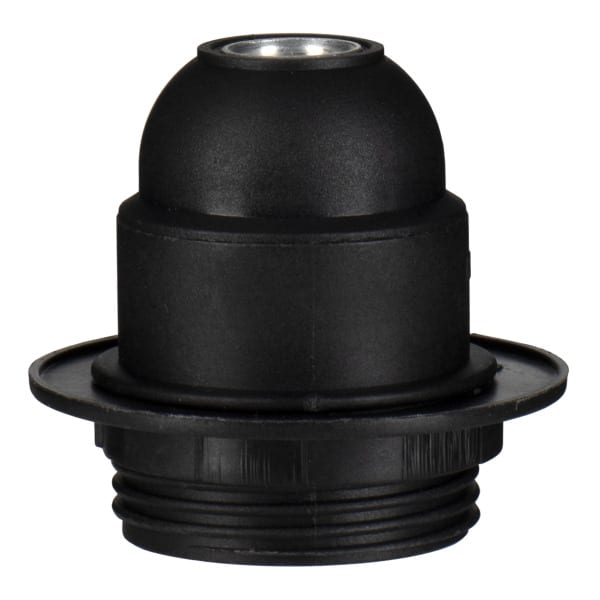 BAILEY - Fassung E27 TP Teilgewinde + Ring Schwarz