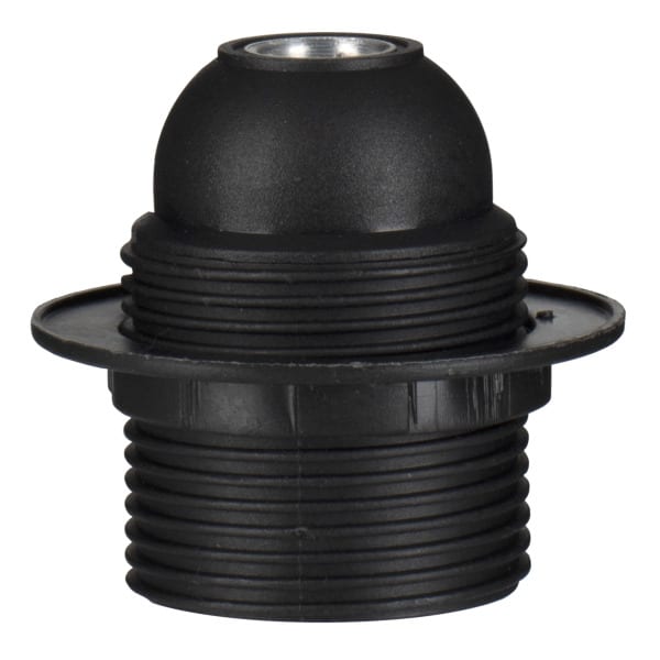 BAILEY - Fassung E27 TP Außengewinde + Ring Schwarz