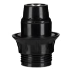 BAILEY - Fassung E14 Bakelit Außengewinde + Ring Schwarz