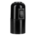 BAILEY - Fassung E27 Bakelit Glatt + Schalter Schwarz