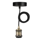 BAILEY - Pendelleuchte Oslo E27 Bronze Antik 1.5M 2C Schwarz