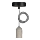 BAILEY - Pendelleuchte Bern E27 Beton 1.5M 2C Schwarz/Weiß