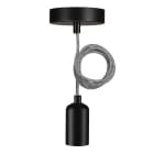 BAILEY - Pendelleuchte Reno E27 Schwarz 1.5M 2C Schwarz/Weiß