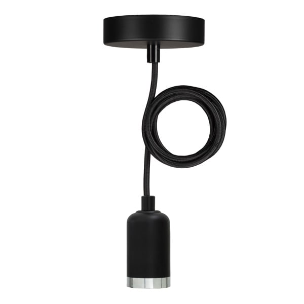 BAILEY - Pendelleuchte Bari E27 Schwarz 1.5M 2C Schwarz