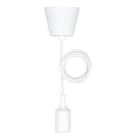 BAILEY - Silikon Pendelleuchte E27 Weiß 1.5M