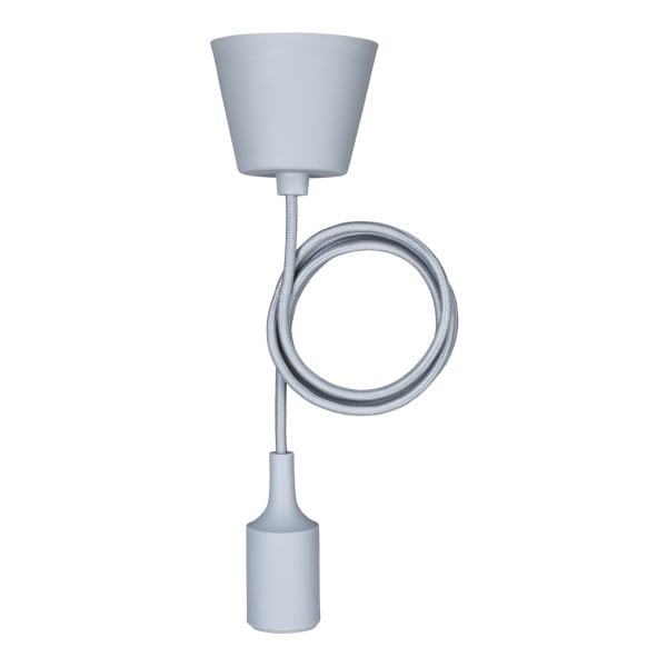 BAILEY - Silikon Pendelleuchte E27 Grau 1.5M