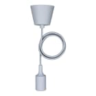 BAILEY - Silikon Pendelleuchte E27 Grau 1.5M