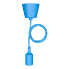 BAILEY - Silikon Pendelleuchte E27 Blau 1.5M