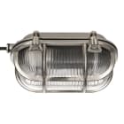 BAILEY - Ovalleuchte AHOI E27 Alu Nickel Oval IP64 Bulkhead