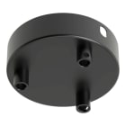 CALEX - Ceiling Cup Metal Satin Black 3 holes dia 100mm