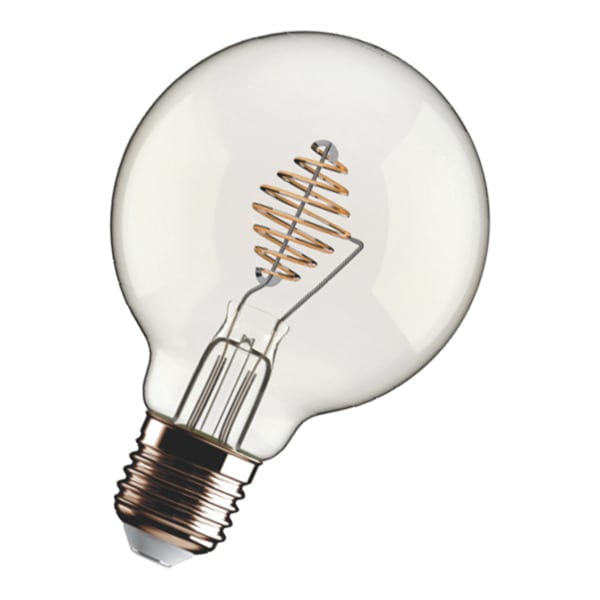 BAILEY - LED Metal Spiral G95 E27 DIM 4.5W 550lm 2700K Clear
