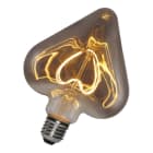 BAILEY - LED Filament Heart E27 DIM 5W 150lm 2000K Smokey Grey
