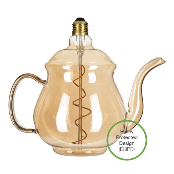 BAILEY - LED Teekanne Earl E27 DIM 4W 160lm 919 Gold