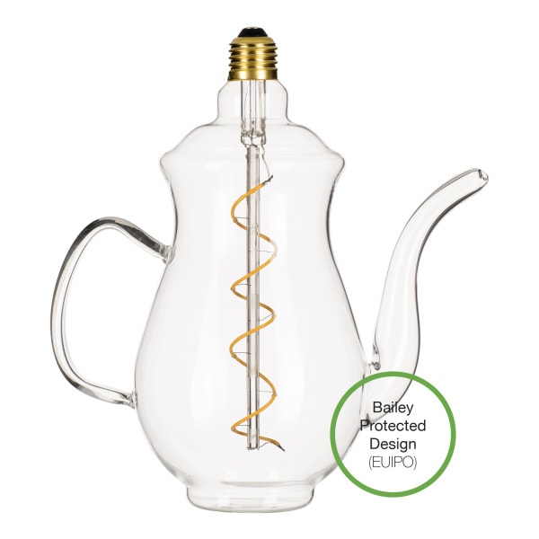 BAILEY - LED Teekanne Chai E27 DIM 4W 240lm 922 Klar
