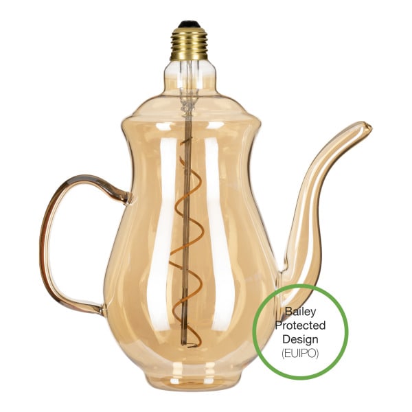 BAILEY - LED Teekanne Chai E27 DIM 4W 160lm 919 Gold