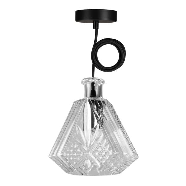 BAILEY - Crystal Pendelleuchte Jim E27 Glas 1.5M