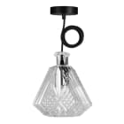 BAILEY - Crystal Pendelleuchte Jim E27 Glas 1.5M