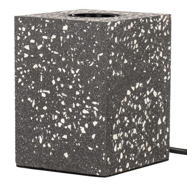 BAILEY - Tischleuchte E27 Terrazzo Dunkelgrau