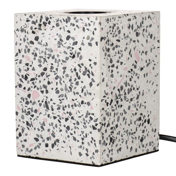 BAILEY - Tischleuchte E27 Terrazzo Weiß