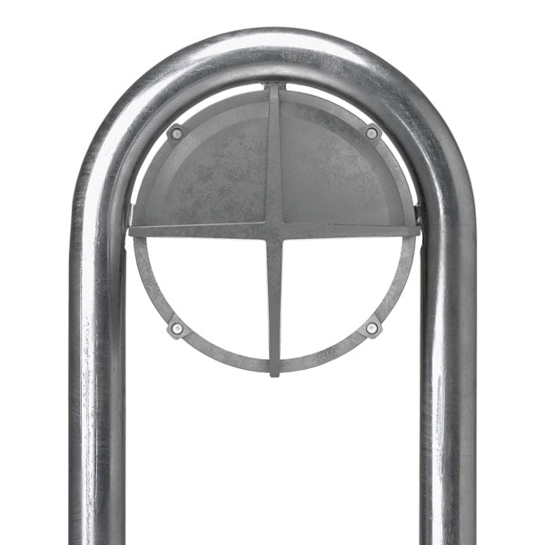 DEFA - 105380 Arc Pole 1050 with plate short Single/Double Verzinkt