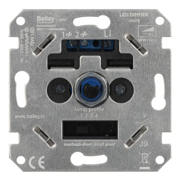 BAILEY - Bailey WW15031 LED Wall Dimmer RC 3-150W