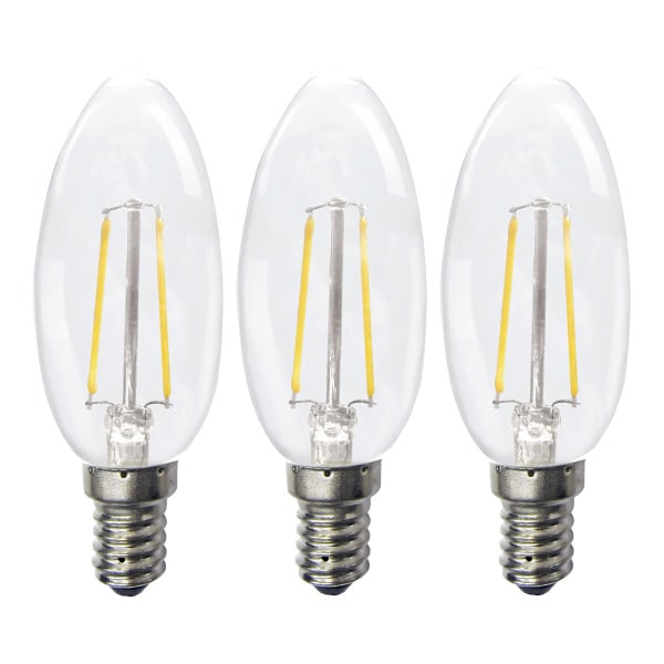 BAILEY - EcoPack 3Stk LED FIL C35 E14 2W (22W) 220lm 827 Klar