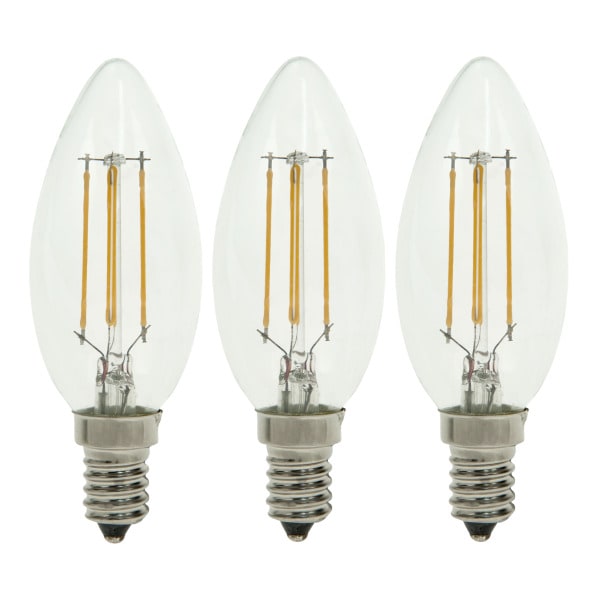 BAILEY - EcoPack 3Stk LED FIL C35 E14 4W (40W) 470lm 827 Klar