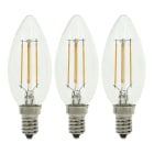 BAILEY - EcoPack 3Stk LED FIL C35 E14 4W (40W) 470lm 827 Klar