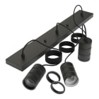 CALEX - Retro Pendant Rectangular 3X2M Industrial Black E27