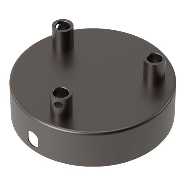 CALEX - Ceiling Cup Metal Satin Pearl Black 3 holes dia 100mm